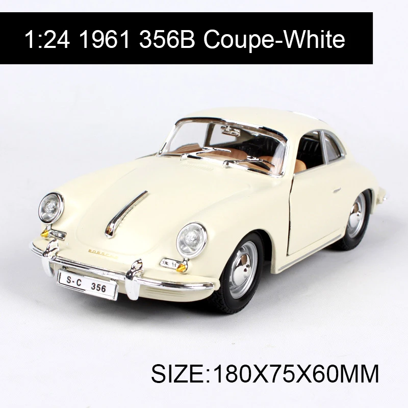 Модель литая внедорожника Bburago 1961 356B, 1:24, из сплава, металлическая игрушка, подарок, модифицированная модель автомобиля для коллекции
Модель литая внедорожника Bburago 1961 356B, 1:24, из сплава, металлическая игрушка, подарок, модифицированная модель автомобиля для коллекции