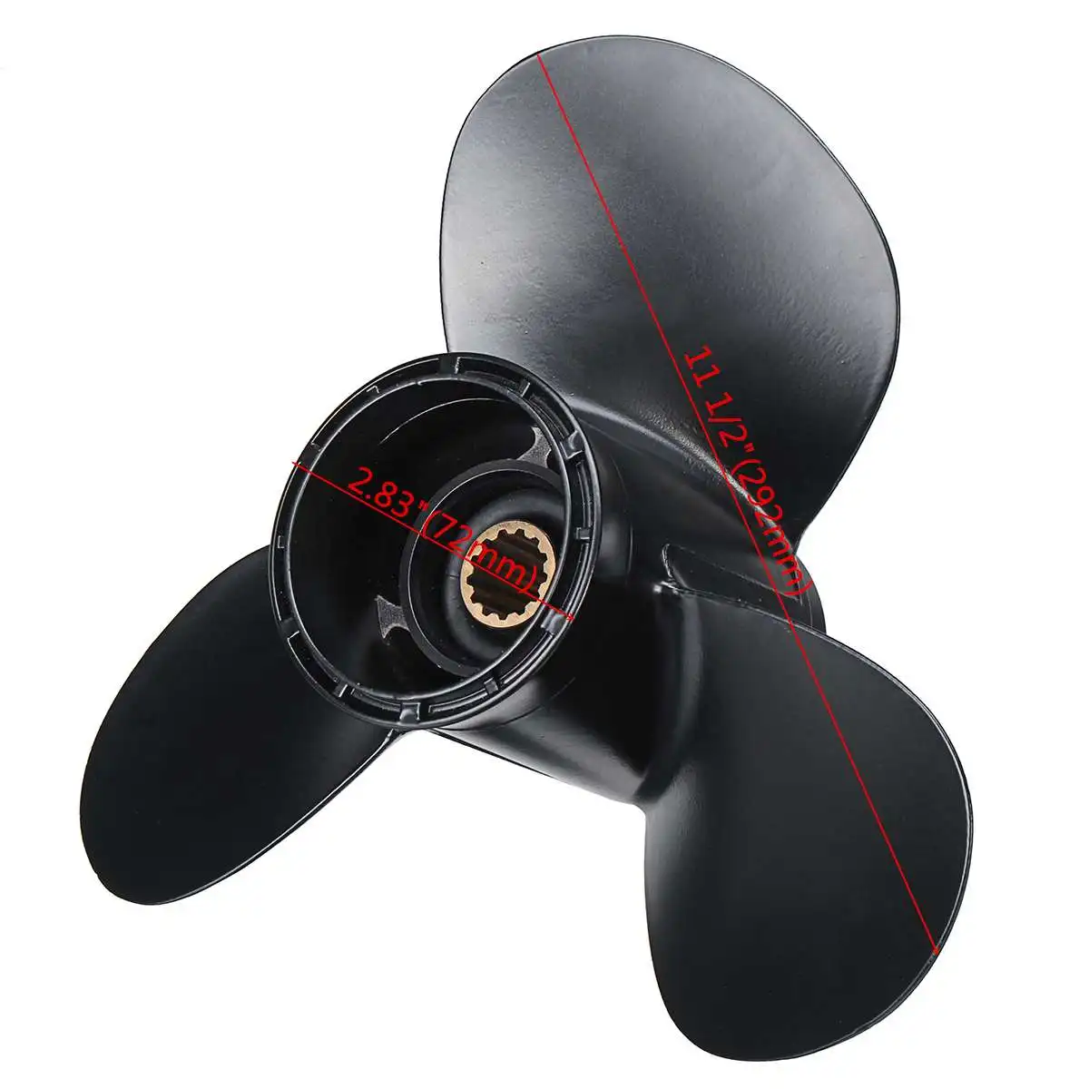 Boat Outboard Propeller 11 1/2 x 10 For Suzuki 35-65HP 58100-95212-019 Aluminum Alloy Black Marine Propeller 13 Spline Tooth
Boat Outboard Propeller 11 1/2 x 10 For Suzuki 35-65HP 58100-95212-019 Aluminum Alloy Black Marine Propeller 13 Spline Tooth