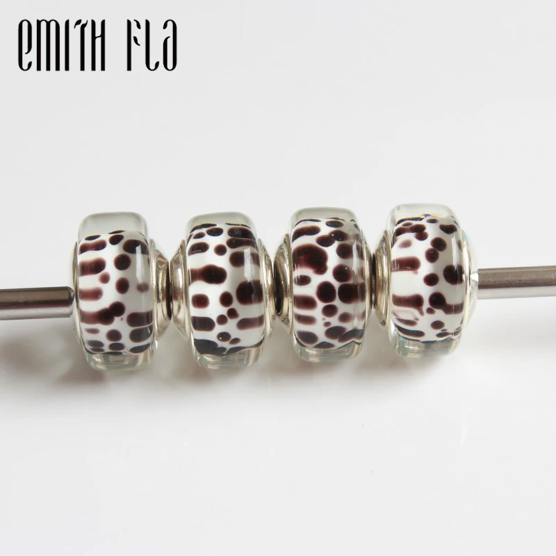 Emith Fla 925 пробы, серебряные бусины из муранского стекла с большим отверстием, европейские очаровательные бусины, подходят для браслета, кругл...
Emith Fla 925 пробы, серебряные бусины из муранского стекла с большим отверстием, европейские очаровательные бусины, подходят для браслета, кругл...
