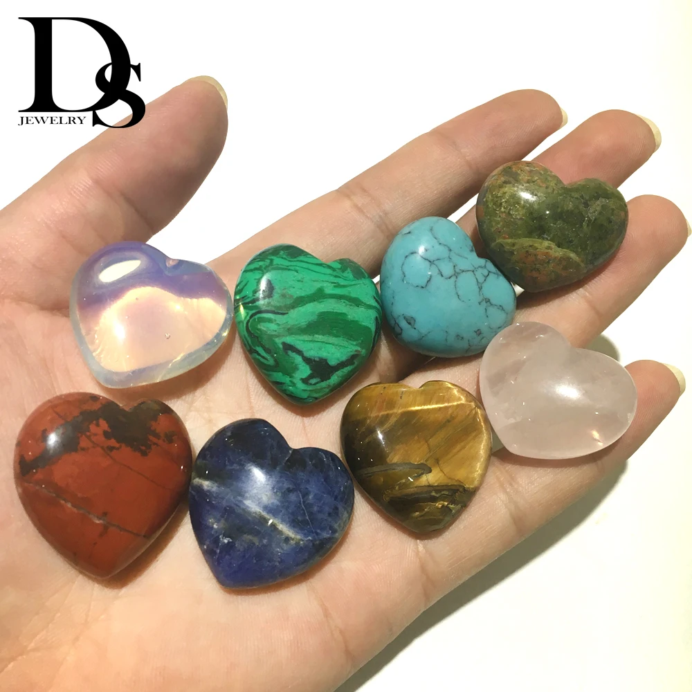 7pcs 30mm Natural Rose Quartz Heart Malachite Opal Tiger Eye Crystal Heart Love Healing Chakra Crystal Wedding Decoration Craft
7pcs 30mm Natural Rose Quartz Heart Malachite Opal Tiger Eye Crystal Heart Love Healing Chakra Crystal Wedding Decoration Craft