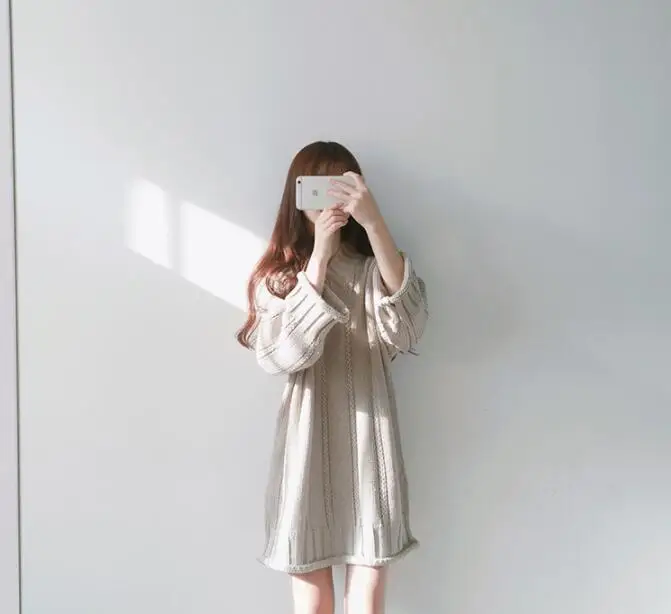 Fashion Warm Sweater Dress Women 2018 Winter Oversized Long Sleeve Vintage Knitted Loose Dresses Sweaters Clothing Femme
Fashion Warm Sweater Dress Women 2018 Winter Oversized Long Sleeve Vintage Knitted Loose Dresses Sweaters Clothing Femme