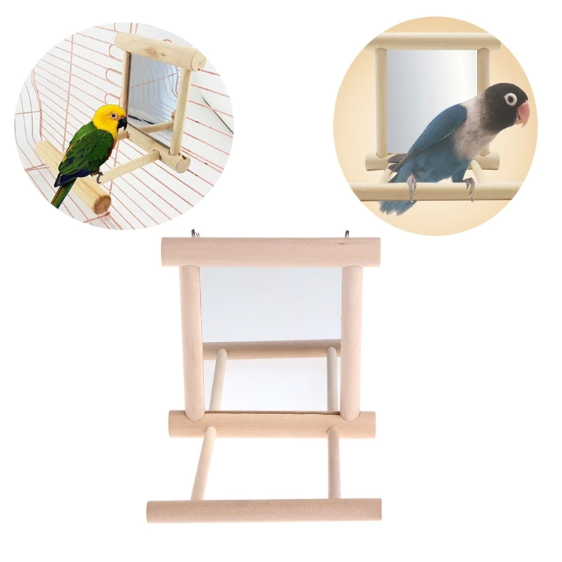 Pet Bird Mirror Wooden Play Toy with Perch For Parrot Budgies Parakeet Cockatiel Conure Finch Lovebird
Pet Bird Mirror Wooden Play Toy with Perch For Parrot Budgies Parakeet Cockatiel Conure Finch Lovebird