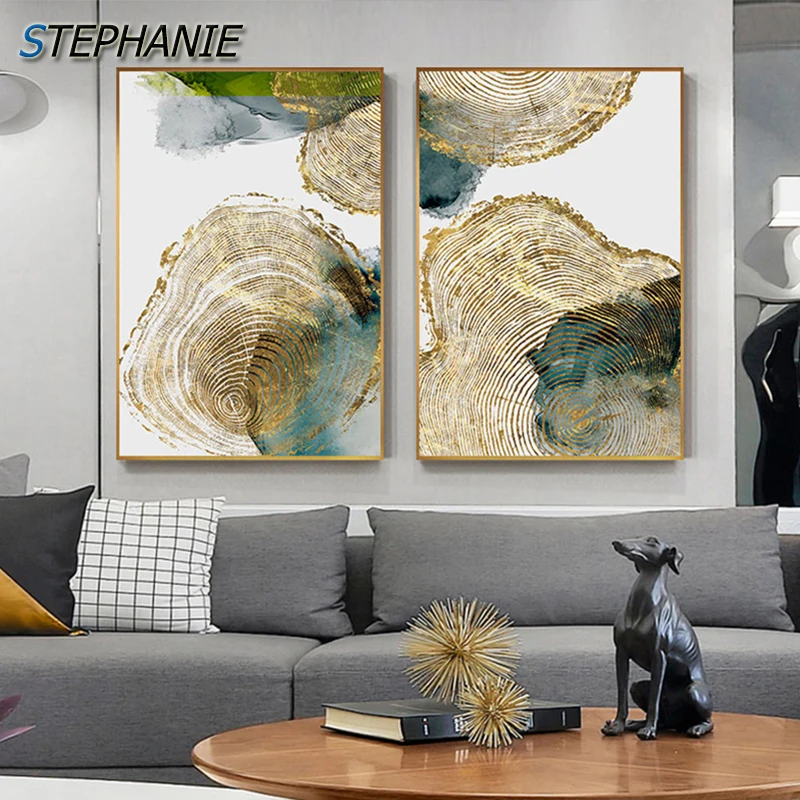 Nordic Poster and Print Wall Art Abstract Green Leaf Golden Vein Ring Canvas Painting for Living Room Tableau Decoration Salon
Nordic Poster and Print Wall Art Abstract Green Leaf Golden Vein Ring Canvas Painting for Living Room Tableau Decoration Salon