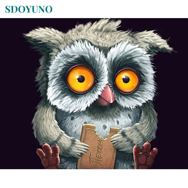 SDOYUNO Frame Abstract Owl DIY Painting By Numbers Kits Animals Acrylic Paint By Numbers Hand Painted For Home Decor 40x50cm
SDOYUNO Frame Abstract Owl DIY Painting By Numbers Kits Animals Acrylic Paint By Numbers Hand Painted For Home Decor 40x50cm