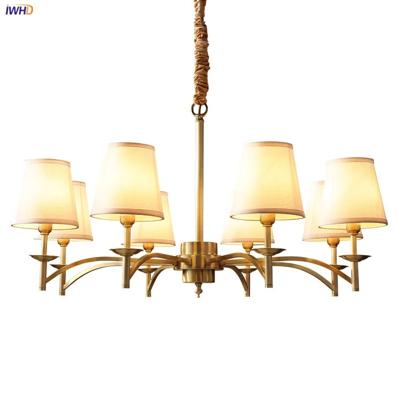 IWHD American Country LED Chandelier For Bedroom Living Room Loft Decor Vintage Fabric Copper Chandeliers LED Lustre Lampadario
IWHD American Country LED Chandelier For Bedroom Living Room Loft Decor Vintage Fabric Copper Chandeliers LED Lustre Lampadario