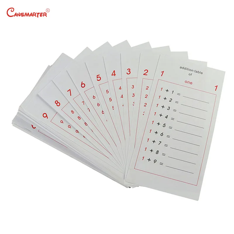 Math Addition Tables Montessori Toys Paper for Class Learning Teaching Aids Mental Arithmetic Professional Toy Games MA052-3
Math Addition Tables Montessori Toys Paper for Class Learning Teaching Aids Mental Arithmetic Professional Toy Games MA052-3