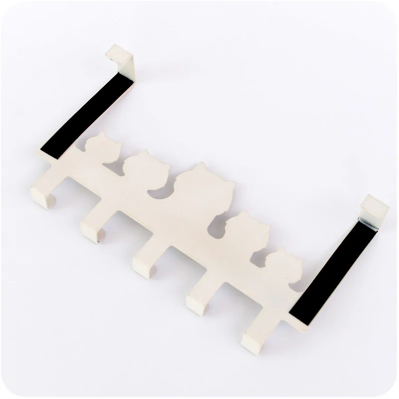 Stainless iron cute cartoon spray door back coat hook Nail behind clothing jewelry key debris | Дом и сад