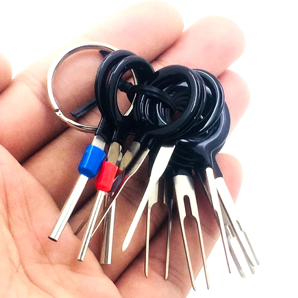 11Pcs/Set Terminal Removal Tools Car Electrical Wiring Crimp Connector Pin Extractor Kit Car Repair Hand Tool Set Plug key
11Pcs/Set Terminal Removal Tools Car Electrical Wiring Crimp Connector Pin Extractor Kit Car Repair Hand Tool Set Plug key