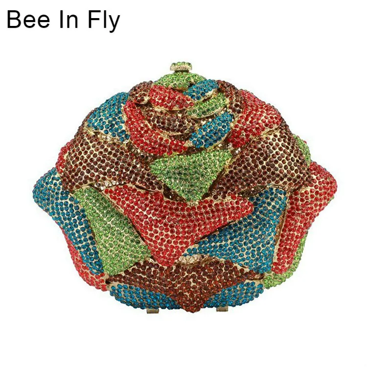 Bee In Fly Shiny Bling Gold Crystal Women Flower Evening Bags Wedding Party Bridal Diamond Floral Handbag Clutch Purse
Bee In Fly Shiny Bling Gold Crystal Women Flower Evening Bags Wedding Party Bridal Diamond Floral Handbag Clutch Purse