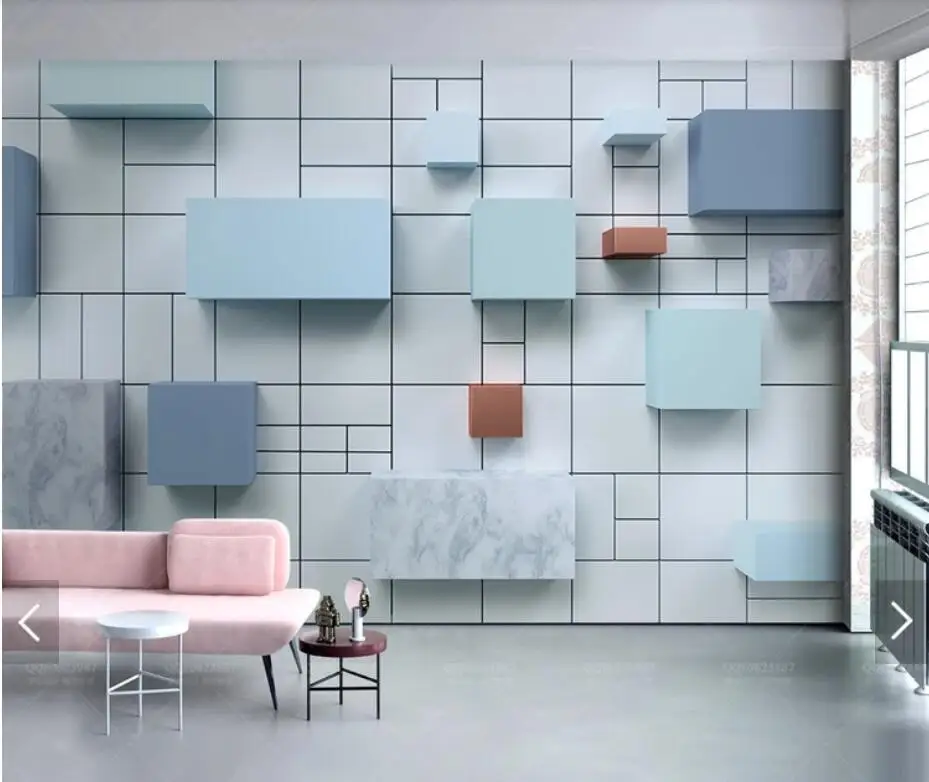 3D Abstract Geometric Square Blue Wall Murals Wallpaper for Living Room Wall Decor Wall Papers Rolls Papel De Parede
3D Abstract Geometric Square Blue Wall Murals Wallpaper for Living Room Wall Decor Wall Papers Rolls Papel De Parede