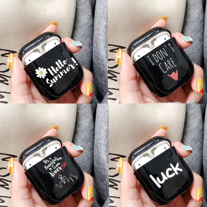 Cute Case For Apple airpods Case Cartoon Stylish Meaasge&Quotes Bluetooth Earphone Case For Airpods Headphone Black Hard Case
Cute Case For Apple airpods Case Cartoon Stylish Meaasge&Quotes Bluetooth Earphone Case For Airpods Headphone Black Hard Case