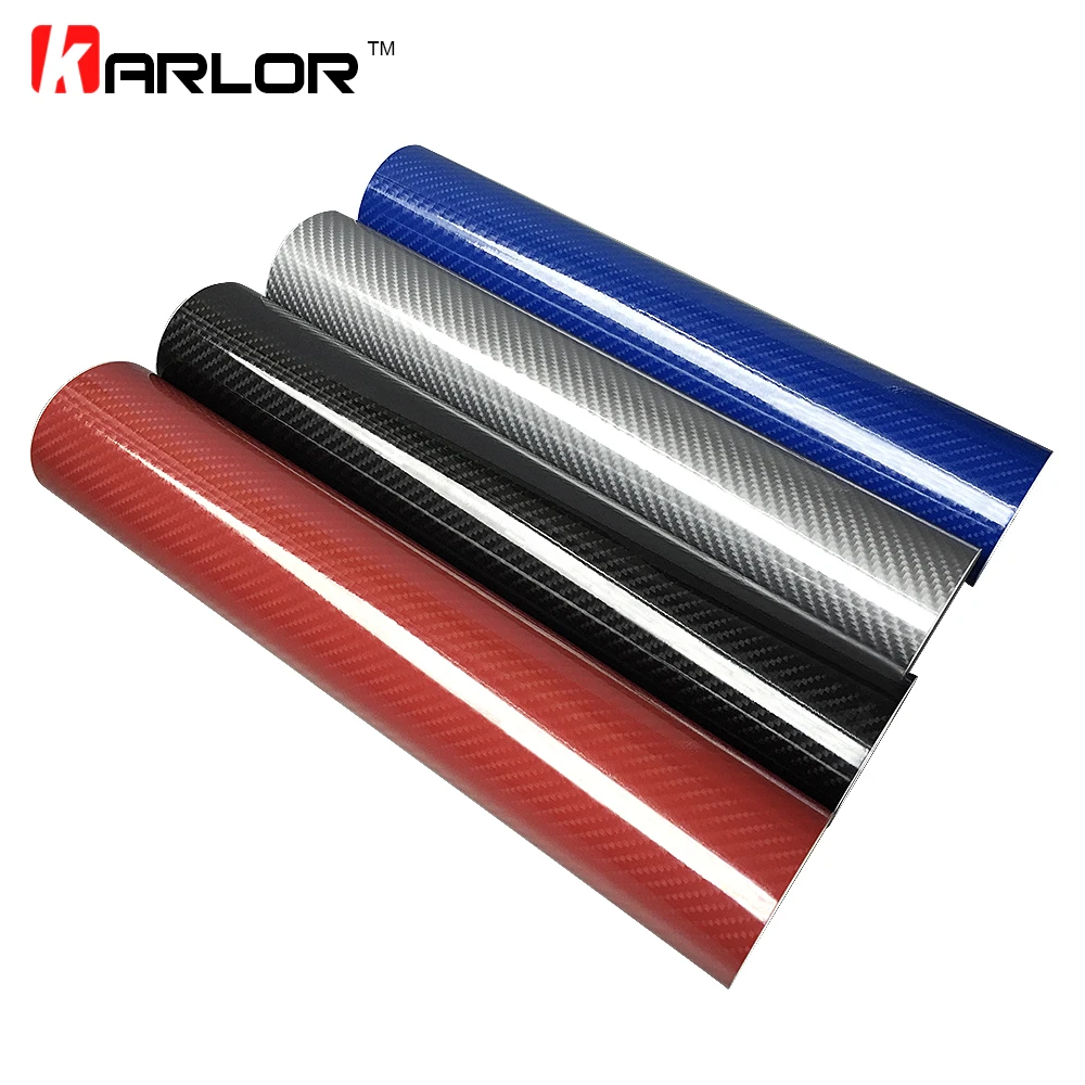 

High Glossy 30CM*152CM 5D Carbon Fiber Vinyl Film Auto Wrapping Film Motorcycle Tablet Car Styling Stickers with Air Free Bubble