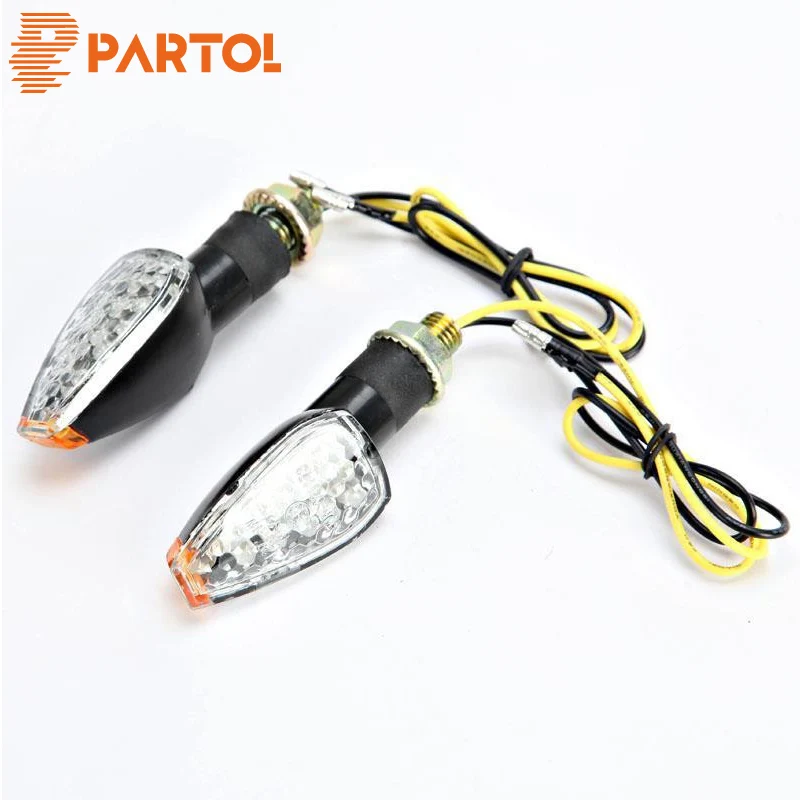 Partol 2X Enduro Motorcycle LED Turn Signal Light Indicator Lamp Spear Blinkers Amber Lighting ABS for Cruiser Chopper Motorbike
Partol 2X Enduro Motorcycle LED Turn Signal Light Indicator Lamp Spear Blinkers Amber Lighting ABS for Cruiser Chopper Motorbike