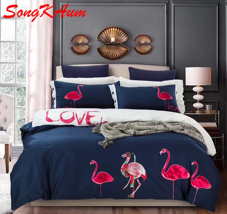 2018 New 100% cotton Cartoon Flamingo Bedding Set Cute ball Bed Set Bedclothes Duvet Cover Bed Sheet Pillowcase Queen King 4pcs
2018 New 100% cotton Cartoon Flamingo Bedding Set Cute ball Bed Set Bedclothes Duvet Cover Bed Sheet Pillowcase Queen King 4pcs