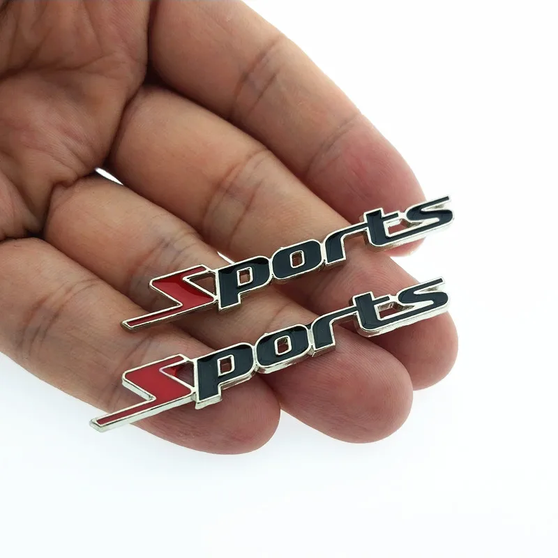 CDIY Car Styling 2pcs/pairs SPORT 3D Small Metal Car Sports logo Chrome Metal Auto Car Sticker Emblem Badge Decal Accessories
CDIY Car Styling 2pcs/pairs SPORT 3D Small Metal Car Sports logo Chrome Metal Auto Car Sticker Emblem Badge Decal Accessories
