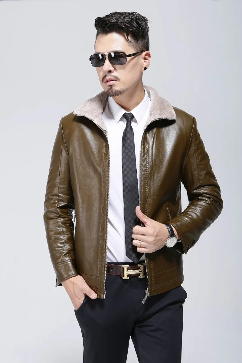 1721 New Fashion 2017 Man Winter Clothes fur Coat jacket genuine Leather Cashmere Thickening Jacket
1721 New Fashion 2017 Man Winter Clothes fur Coat jacket genuine Leather Cashmere Thickening Jacket