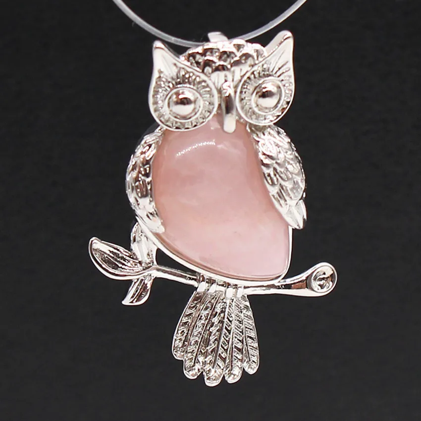 Trendy-beads Personalized Silver Plated Owl Shape Natural Rose Pink Quartz Pendant For Women Jewelry
Trendy-beads Personalized Silver Plated Owl Shape Natural Rose Pink Quartz Pendant For Women Jewelry