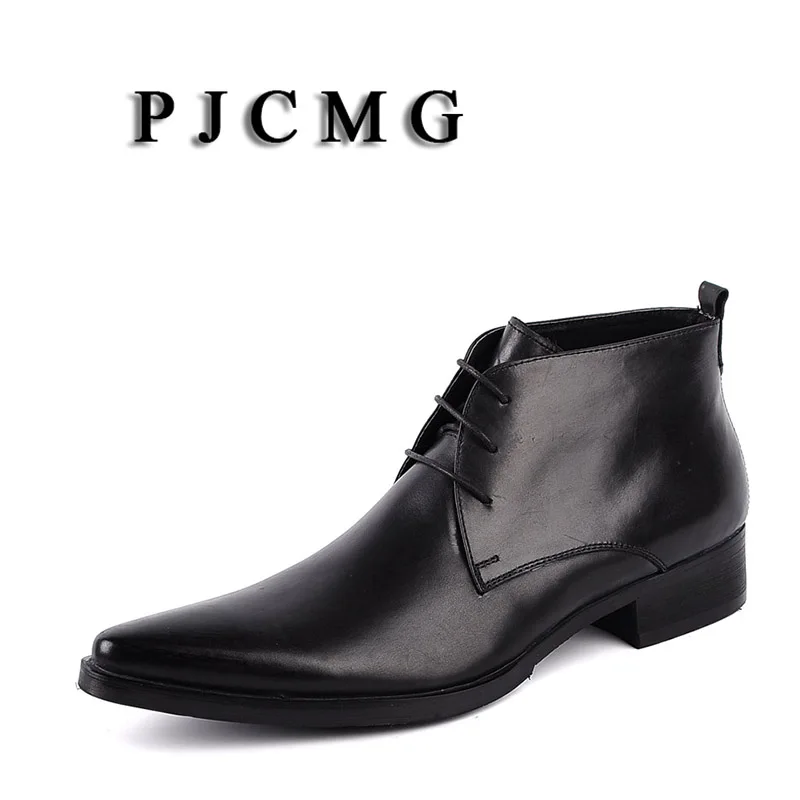 PJCMG New British Style Black/Red/Brown Genuine Leather Lace-Up Martin Man's England Dress Wedding Motorcycle High-top Boots
PJCMG New British Style Black/Red/Brown Genuine Leather Lace-Up Martin Man's England Dress Wedding Motorcycle High-top Boots