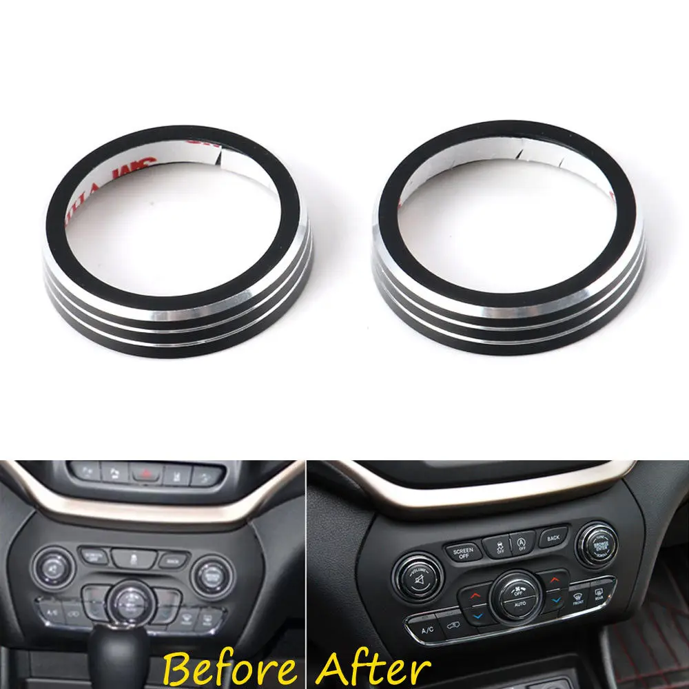 Interior Auto CD Volume Adjust Switch Button Knob Cover Trim Ring For Jeep Grand Cherokee 2014 2015 2016 Car Styling Accessories
Interior Auto CD Volume Adjust Switch Button Knob Cover Trim Ring For Jeep Grand Cherokee 2014 2015 2016 Car Styling Accessories