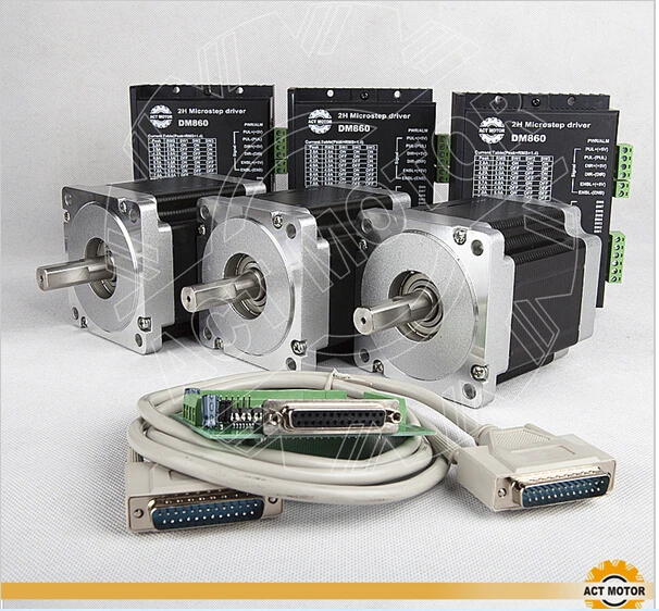DE Free shipping ACT CNC Router 3PCS Nema34 Stepper Motor 34HS5460 Single Shaft 1700oz-in 151mm 6A+3PCS Driver DM860 7.8A 80V
DE Free shipping ACT CNC Router 3PCS Nema34 Stepper Motor 34HS5460 Single Shaft 1700oz-in 151mm 6A+3PCS Driver DM860 7.8A 80V
