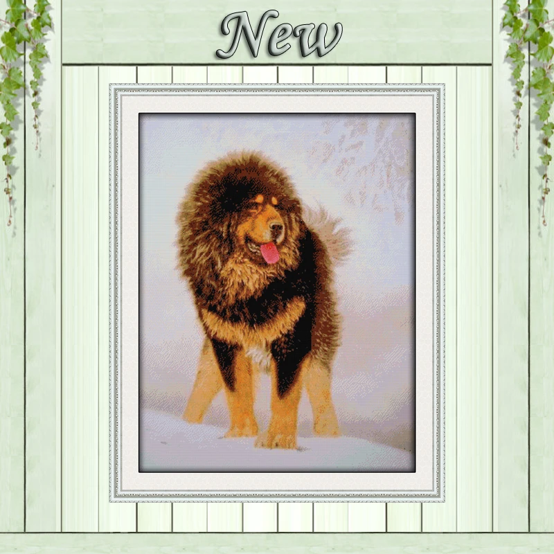 The Tibetan mastiff King Power dog,counted printed on canvas DMC 11CT 14CT Cross Stitch kit,needlework Set all embroidery,snow
The Tibetan mastiff King Power dog,counted printed on canvas DMC 11CT 14CT Cross Stitch kit,needlework Set all embroidery,snow