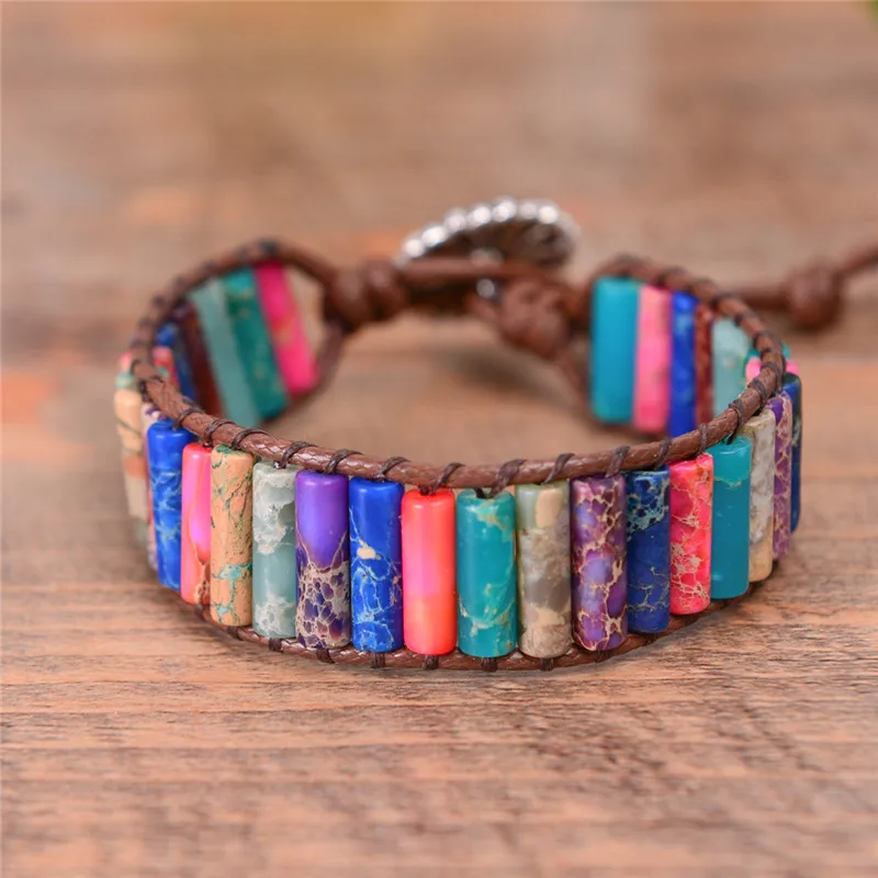 Браслет из натуральной кожи в форме трубки Boho, уникальный кожаный браслет с бисером, Прямая поставка
Браслет из натуральной кожи в форме трубки Boho, уникальный кожаный браслет с бисером, Прямая поставка