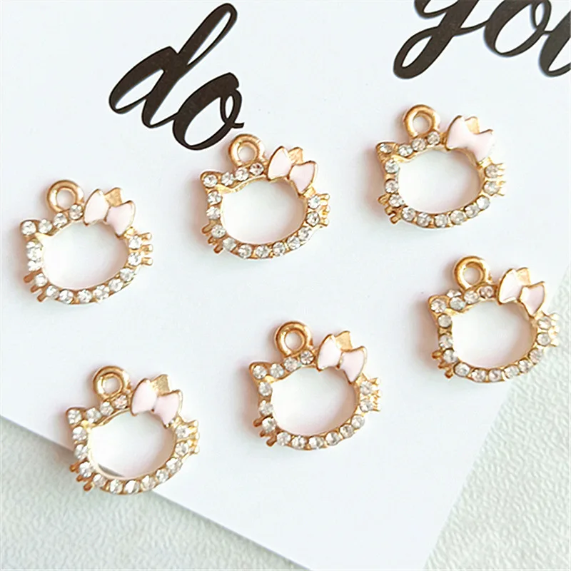 10 шт./лот красивые девушки горный хрусталь Китти Подвески 13x14 мм цинковый сплав Подвески DIY женские ювелирные изделия принадлежности
10 шт./лот красивые девушки горный хрусталь Китти Подвески 13x14 мм цинковый сплав Подвески DIY женские ювелирные изделия принадлежности