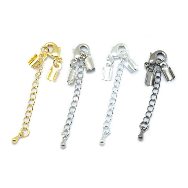 Pandahall 100 set Brass Cord Ends with Chains and Lobster Claw Clasps DIY Jewelry Accessories Finding Making Necklaces Bracelets
Pandahall 100 set Brass Cord Ends with Chains and Lobster Claw Clasps DIY Jewelry Accessories Finding Making Necklaces Bracelets