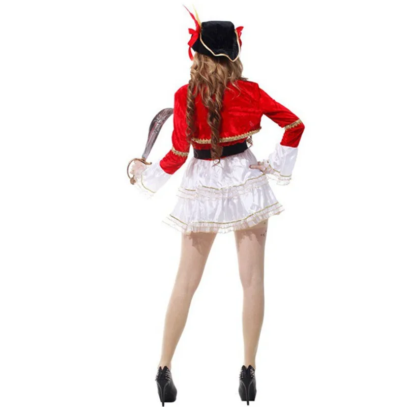Red Sexy Female Warrior Pirate Cosplay Woman Halloween Queen Costumes Carnival Purim parade Nightclub Bar Role Play party dress
Red Sexy Female Warrior Pirate Cosplay Woman Halloween Queen Costumes Carnival Purim parade Nightclub Bar Role Play party dress
