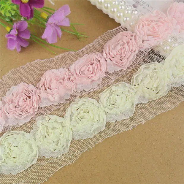 Shabby Chic Chiffon Flower Trim, pink and yellow 10 Yards 3-3.5CM Trim Chiffon Rose Flower, Rose Chiffon Lace Trimming
Shabby Chic Chiffon Flower Trim, pink and yellow 10 Yards 3-3.5CM Trim Chiffon Rose Flower, Rose Chiffon Lace Trimming