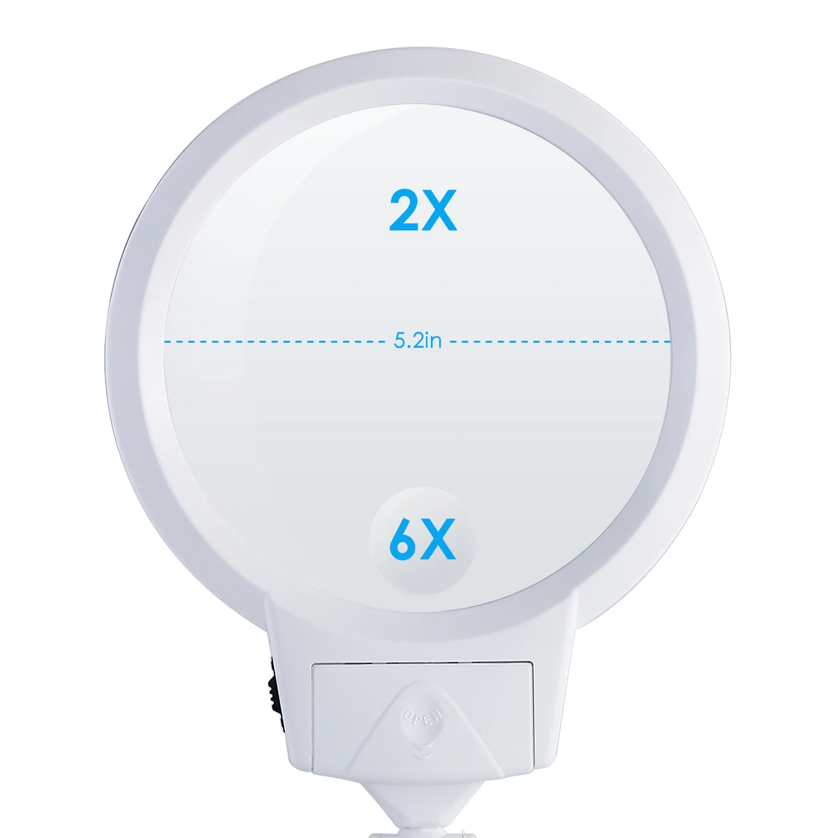 2X & 6X Desktop Magnifier Folding Hands Free Magnifying Glass w/ LED Light For Reading Embroidery Engraving
2X & 6X Desktop Magnifier Folding Hands Free Magnifying Glass w/ LED Light For Reading Embroidery Engraving