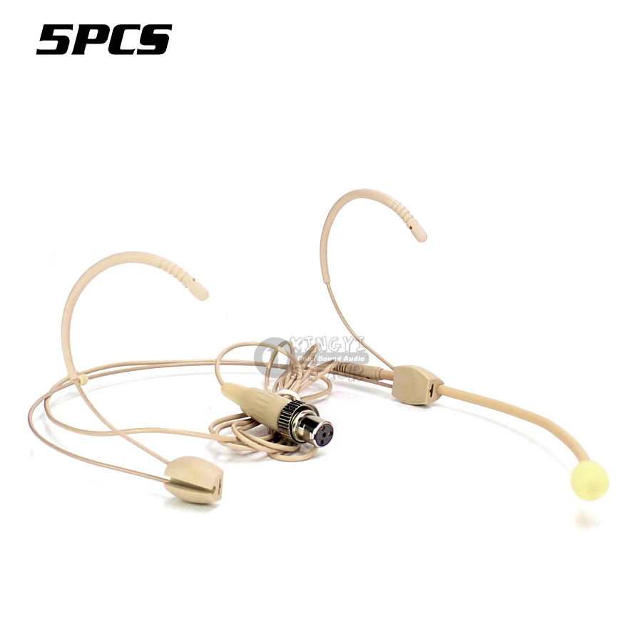 5Pcs Mini XLR 4 Pin 4Pin Locking Double Earhook Headset Microphone For Mipro Wireless Bodypack Transmitter ACT-52 ACT-32T MR-811
5Pcs Mini XLR 4 Pin 4Pin Locking Double Earhook Headset Microphone For Mipro Wireless Bodypack Transmitter ACT-52 ACT-32T MR-811