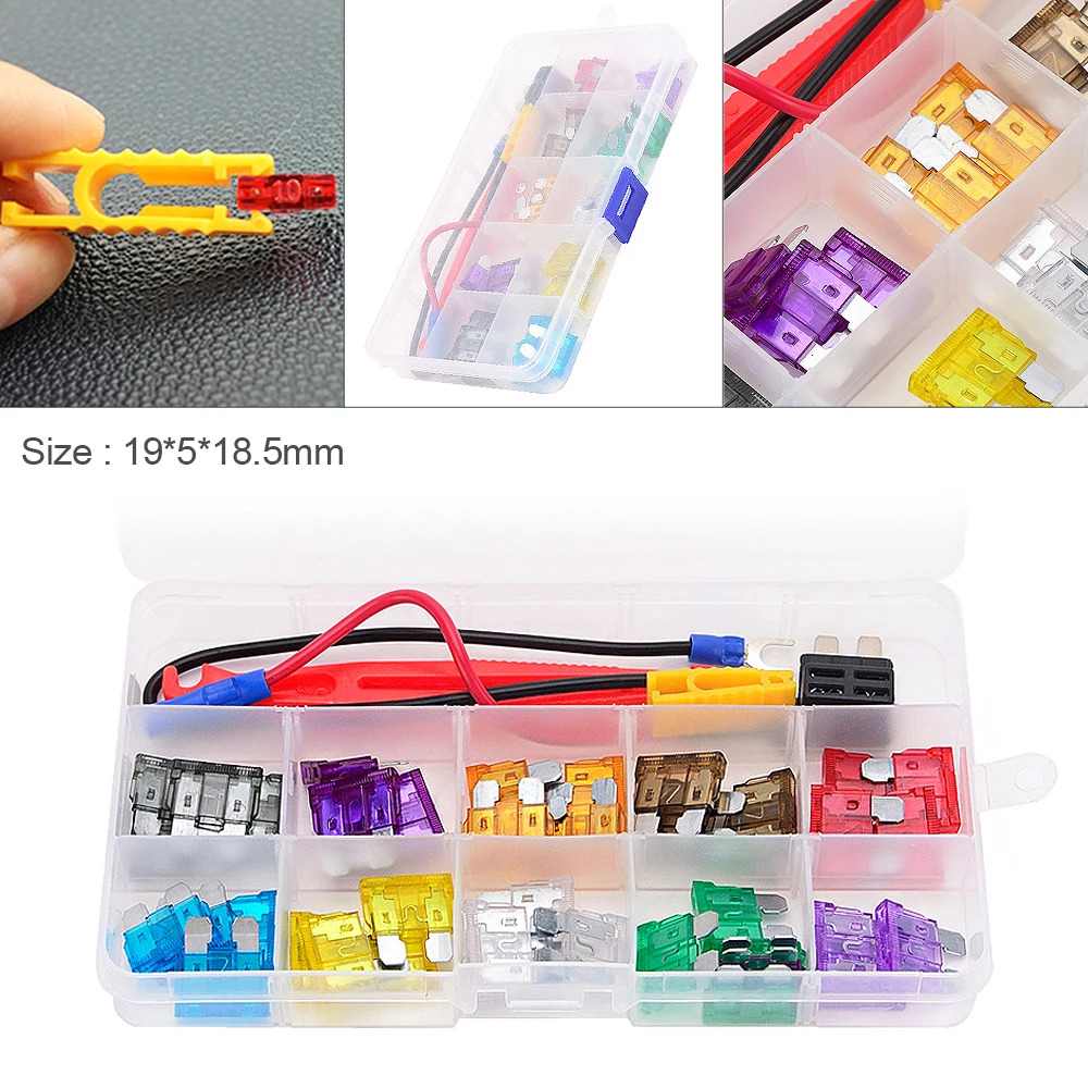 40 шт./компл. набор красочных предохранителей среднего лезвия для электроприборов с пластиковой коробкой для защиты автомобильной линии
40 шт./компл. набор красочных предохранителей среднего лезвия для электроприборов с пластиковой коробкой для защиты автомобильной линии