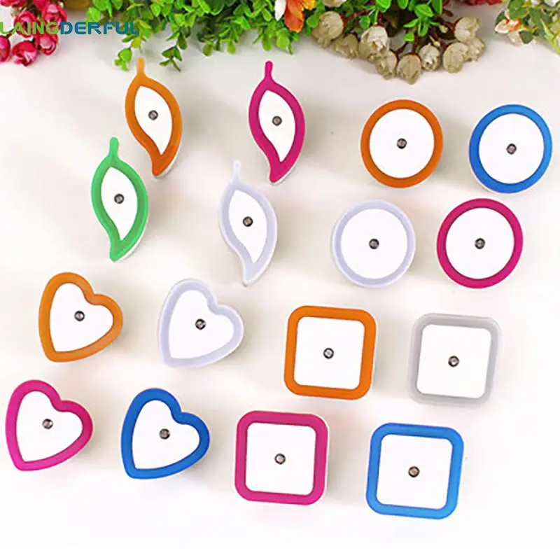 LAINGDERFUL Light Sensor Control Night Light Mini EU US Plug Novelty Square Bedroom lamp For Baby Gift Romantic Colorful Lights
LAINGDERFUL Light Sensor Control Night Light Mini EU US Plug Novelty Square Bedroom lamp For Baby Gift Romantic Colorful Lights