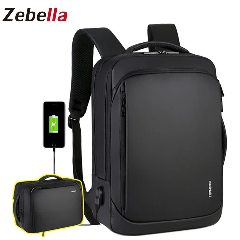 Zebella 2019 New Men's Business Dual-use Portable Backpack USB Charging Waterproof Laptop Backpack Travel Anti-theft Backpack
Zebella 2019 New Men's Business Dual-use Portable Backpack USB Charging Waterproof Laptop Backpack Travel Anti-theft Backpack