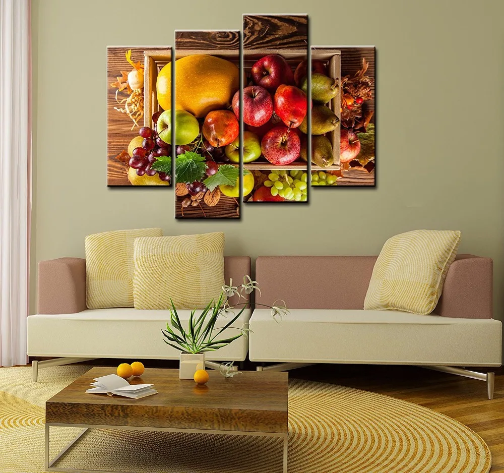 Food Paintings Wall Art a Wooden Basket of Fruit 4 Pieces Picture Print on Canvas for Modern Home Decoration Unframed paintings
Food Paintings Wall Art a Wooden Basket of Fruit 4 Pieces Picture Print on Canvas for Modern Home Decoration Unframed paintings