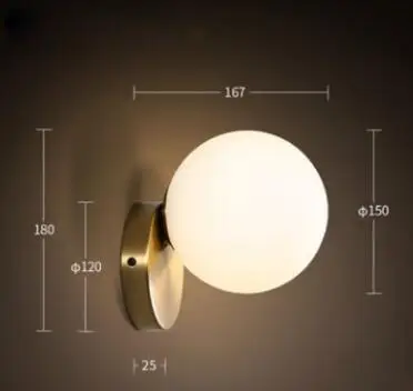 Northern Europe Wall lamp Round Creative Iron Lighting Glass Decoration Living Room Bedroom Corridor Fashion Modern
Northern Europe Wall lamp Round Creative Iron Lighting Glass Decoration Living Room Bedroom Corridor Fashion Modern