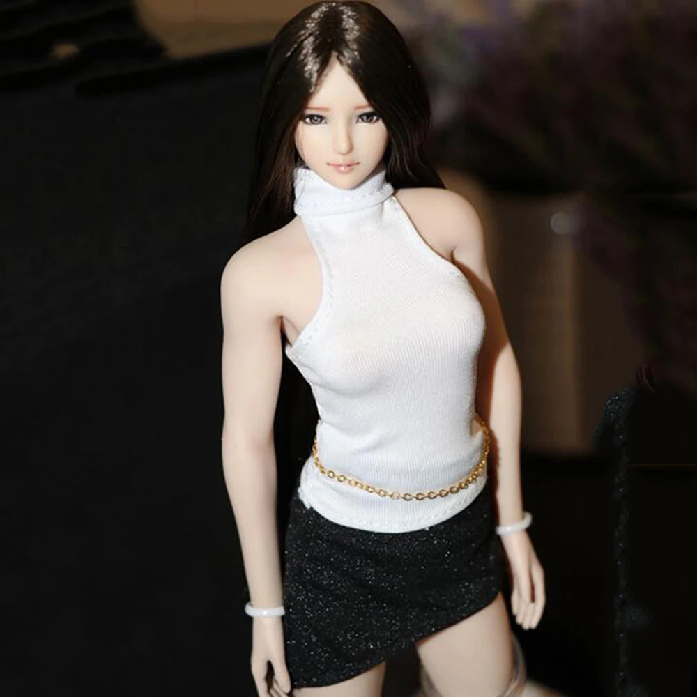 1/6 Female Figure Accessory Sexy clothes white slim vest with black dress suit model for 12'' girl woman young Action Figure
1/6 Female Figure Accessory Sexy clothes white slim vest with black dress suit model for 12'' girl woman young Action Figure