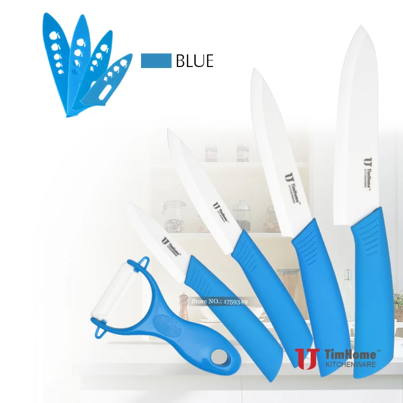 White Blade Ceramic Kitchen Knives Set 6" 5" 4" 3" inch Ceramic Chef knife+Ceramic Peeler+Sheaths/Covers
White Blade Ceramic Kitchen Knives Set 6" 5" 4" 3" inch Ceramic Chef knife+Ceramic Peeler+Sheaths/Covers