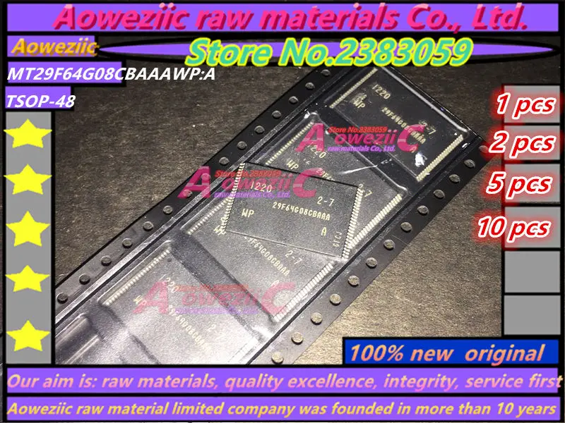 Aoweziic 100% Новый оригинальный MT29F64G08CBAAAWP: TSOP48 64G чип памяти MT29F64G08CBAAAWP: A
Aoweziic 100% Новый оригинальный MT29F64G08CBAAAWP: TSOP48 64G чип памяти MT29F64G08CBAAAWP: A