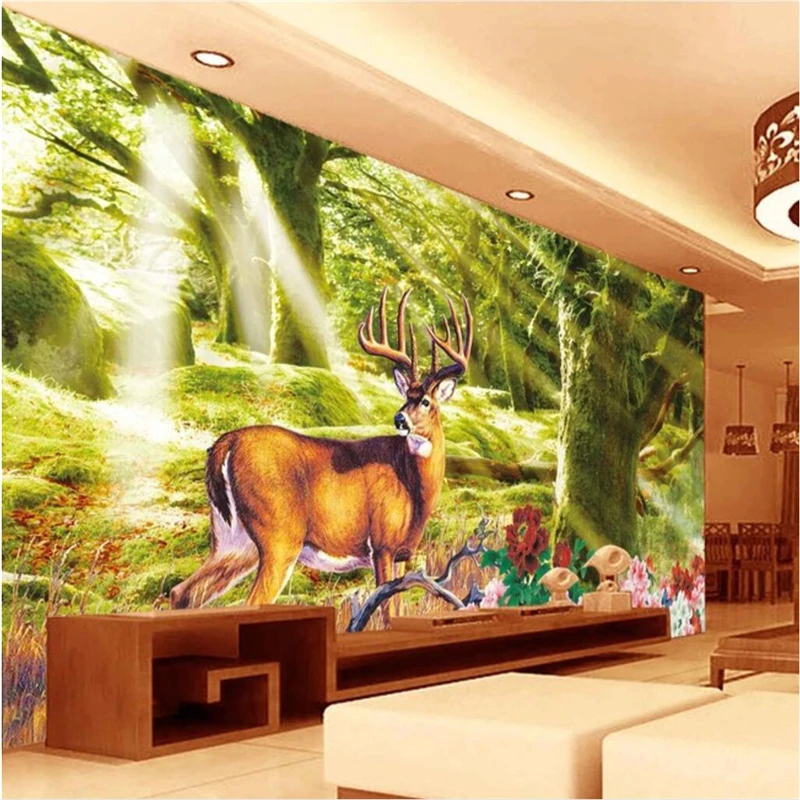 beibehang Large custom fresco forest forest deer deer dream TV background wall papel de parede 3d wallpaper
beibehang Large custom fresco forest forest deer deer dream TV background wall papel de parede 3d wallpaper