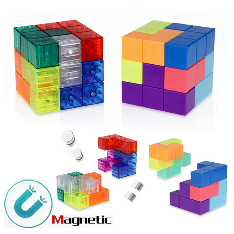 Yj Yongjun 5 мм магический куб магнитные блоки головоломка Профессиональный Magico 3x3x3 Cubo