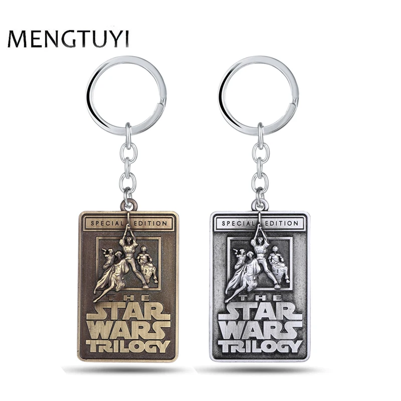 J store War Star Keychain Trilogy Letters Keyring Square 6*4cm metal Key Chain car chaveiro men women movie souvenir
J store War Star Keychain Trilogy Letters Keyring Square 6*4cm metal Key Chain car chaveiro men women movie souvenir
