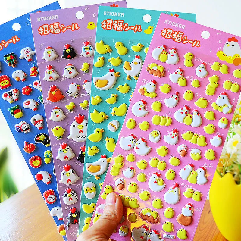 DIY Colorful Chicken 3D kawaii Stickers Diary Planner Journal Note Diary Paper Scrapbooking Albums PhotoTag
DIY Colorful Chicken 3D kawaii Stickers Diary Planner Journal Note Diary Paper Scrapbooking Albums PhotoTag
