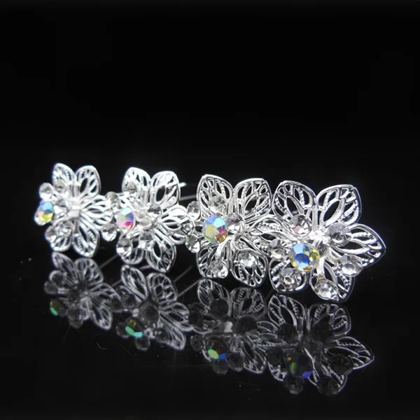 30 Pcs Flower Crystal Rhinestone Wedding Bridal Prom Silver Clip Hair Pins Diamante Wedding hair accessories bridal Party Prom
30 Pcs Flower Crystal Rhinestone Wedding Bridal Prom Silver Clip Hair Pins Diamante Wedding hair accessories bridal Party Prom