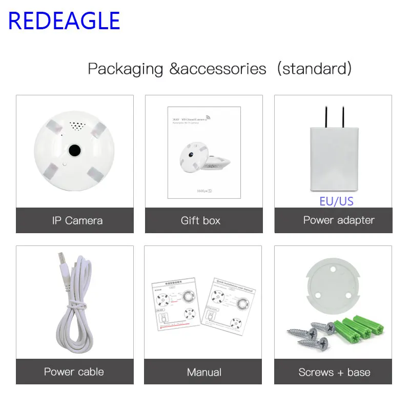 1080P 3D VR 360 Degree VR Panoramic Camera 2MP FIsheye Wireless Camera WIFI Smart Camera TF Card Slot
1080P 3D VR 360 Degree VR Panoramic Camera 2MP FIsheye Wireless Camera WIFI Smart Camera TF Card Slot