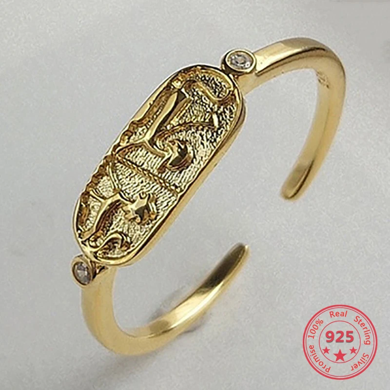 European American Style Silver 925 Trendy Gold 18k Plated Open Rings Fine Jewelry for Women
European American Style Silver 925 Trendy Gold 18k Plated Open Rings Fine Jewelry for Women