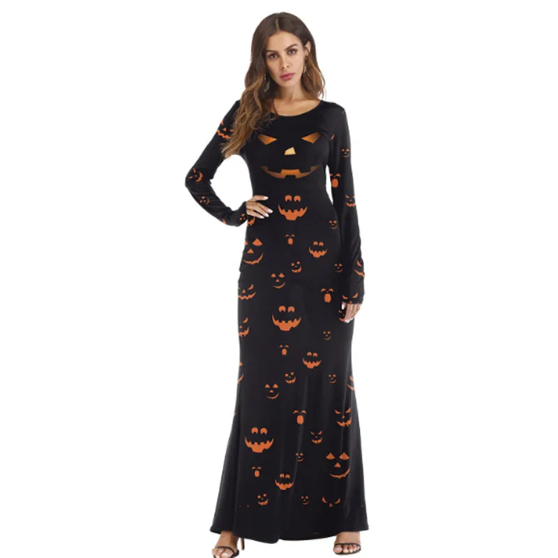 New Pumpkin Ghost Bloody Palm Print Hot Sale Long Sleeve Long Carnival Costumes for Women Halloween Christmas
New Pumpkin Ghost Bloody Palm Print Hot Sale Long Sleeve Long Carnival Costumes for Women Halloween Christmas