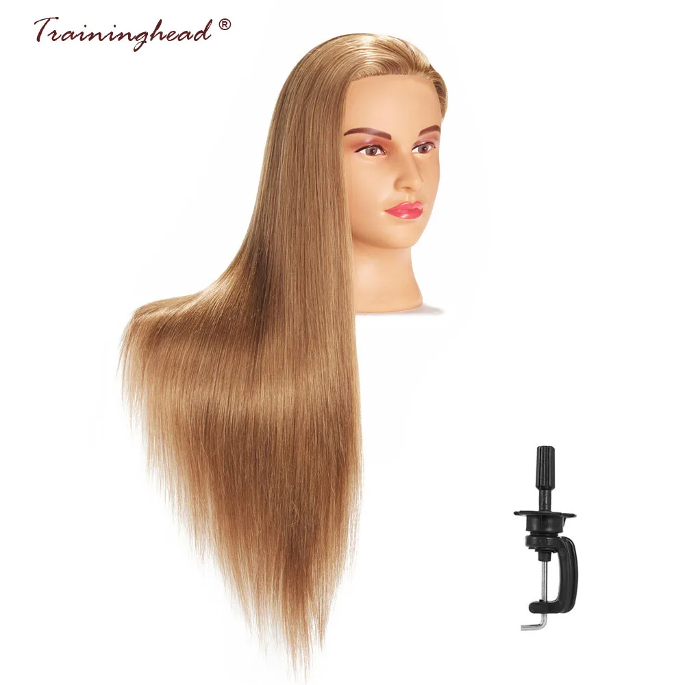 Traininghead 26 28 ''синтетические волокна волос салон манекен головы для париков