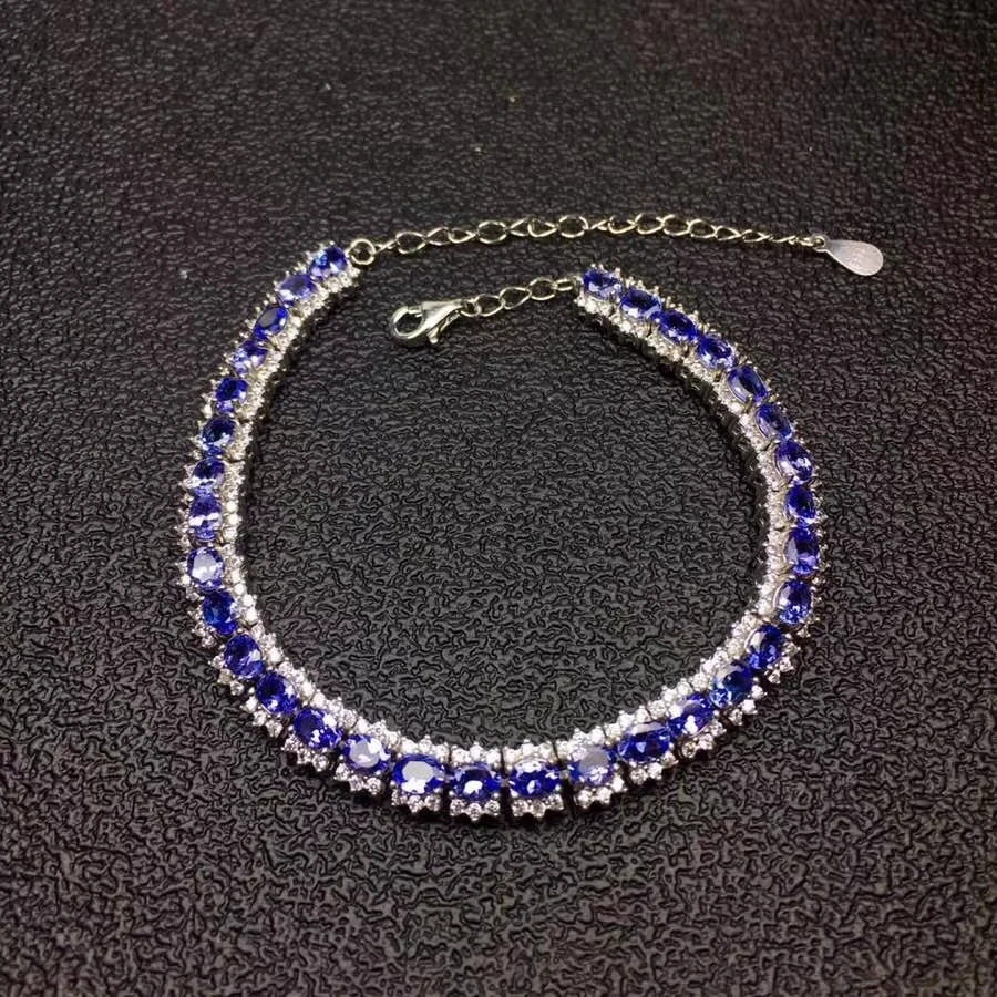 Luxurious link natural blue tanzanite gem Bracelet Natural gemstone bracelet S925 silver Romantic woman girl party gift jewelry
Luxurious link natural blue tanzanite gem Bracelet Natural gemstone bracelet S925 silver Romantic woman girl party gift jewelry